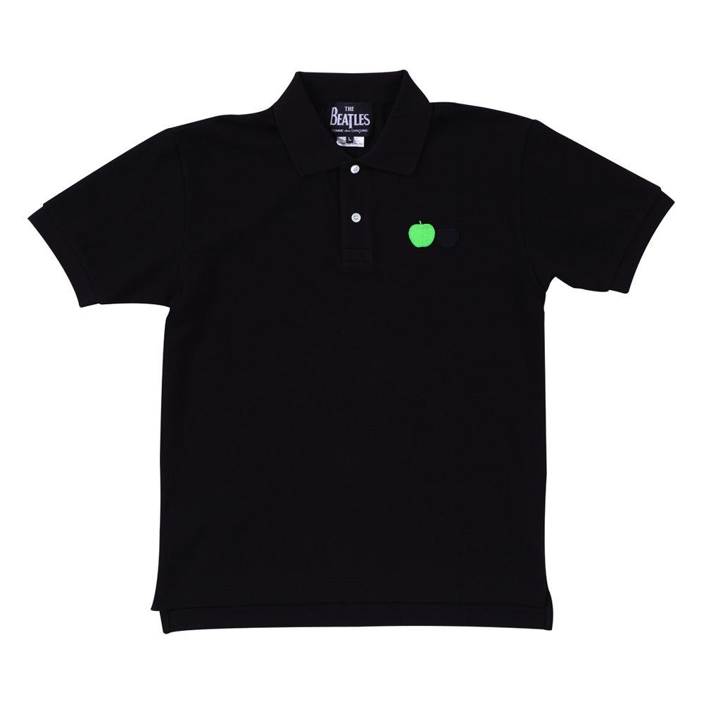 

Рубашка-поло The Beatles x Comme des Garc ons The Beatles CDG, черная с вышитыми яблоками VZ T014 051 S