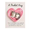 Cat Memorial Pocket Hug with Inspirational Card Emotional Support Heart-Shaped Sleeping Cat Charm Keepsake Figurine Decoration Cat Owners Lovers Gift