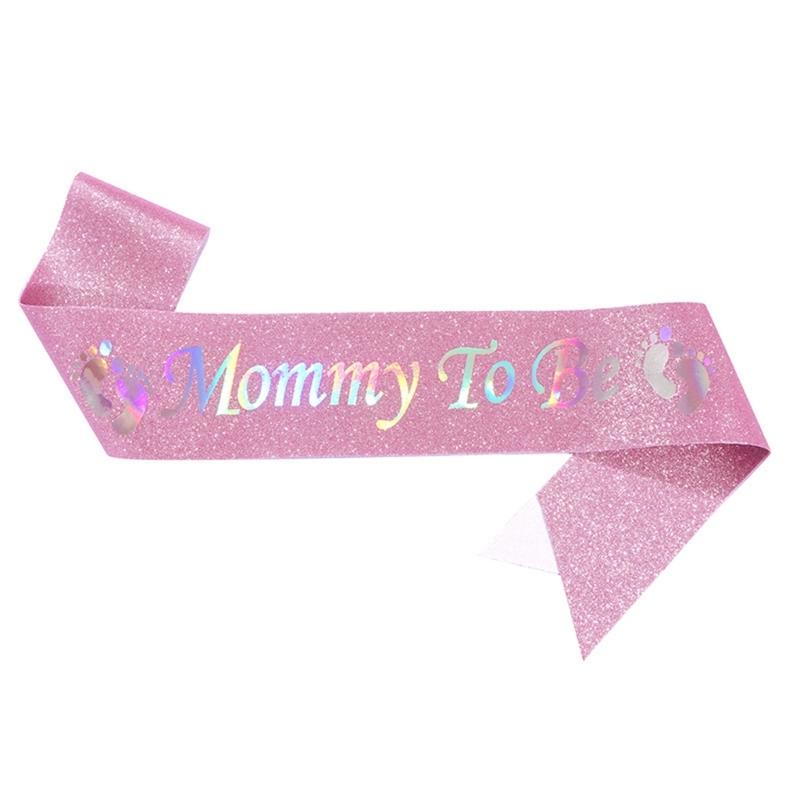 Baby Shower Sash Mommys to Be Sash Adjustable 3Color for Gender Reveal,Welcome Baby,Baby Sprinkle Ideals Mom and Dad Gift