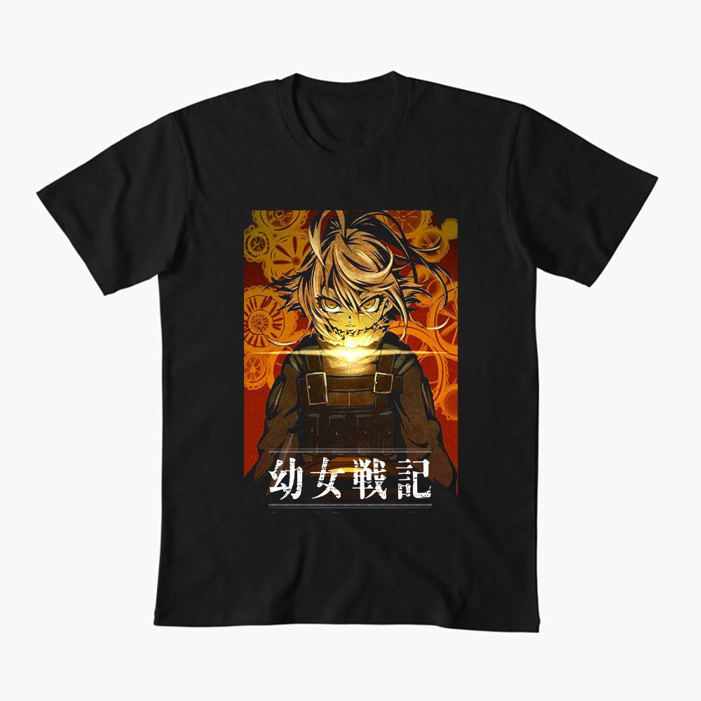 Saga Of Tanya The Evil 0429 Tanya Degurechaff Anime Gift t shirt Youjo Senki Manga tee Shortsleeve Y2K Clothes All size Tops S