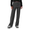 Off White Womens/Ladies Off Ribbed Fold Over Wide Leg Trousers