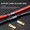 200A Lithium Battery Welding free Connector 8AWG REB 6808 PRO D6 Gold-plated Plug Socket 6mm 200A Banana Male Female Connector