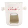 Chocolate Melting Cup Multifunctional Stylish Ceramic Fondue Mug with Fork for Ice Cream Cheese