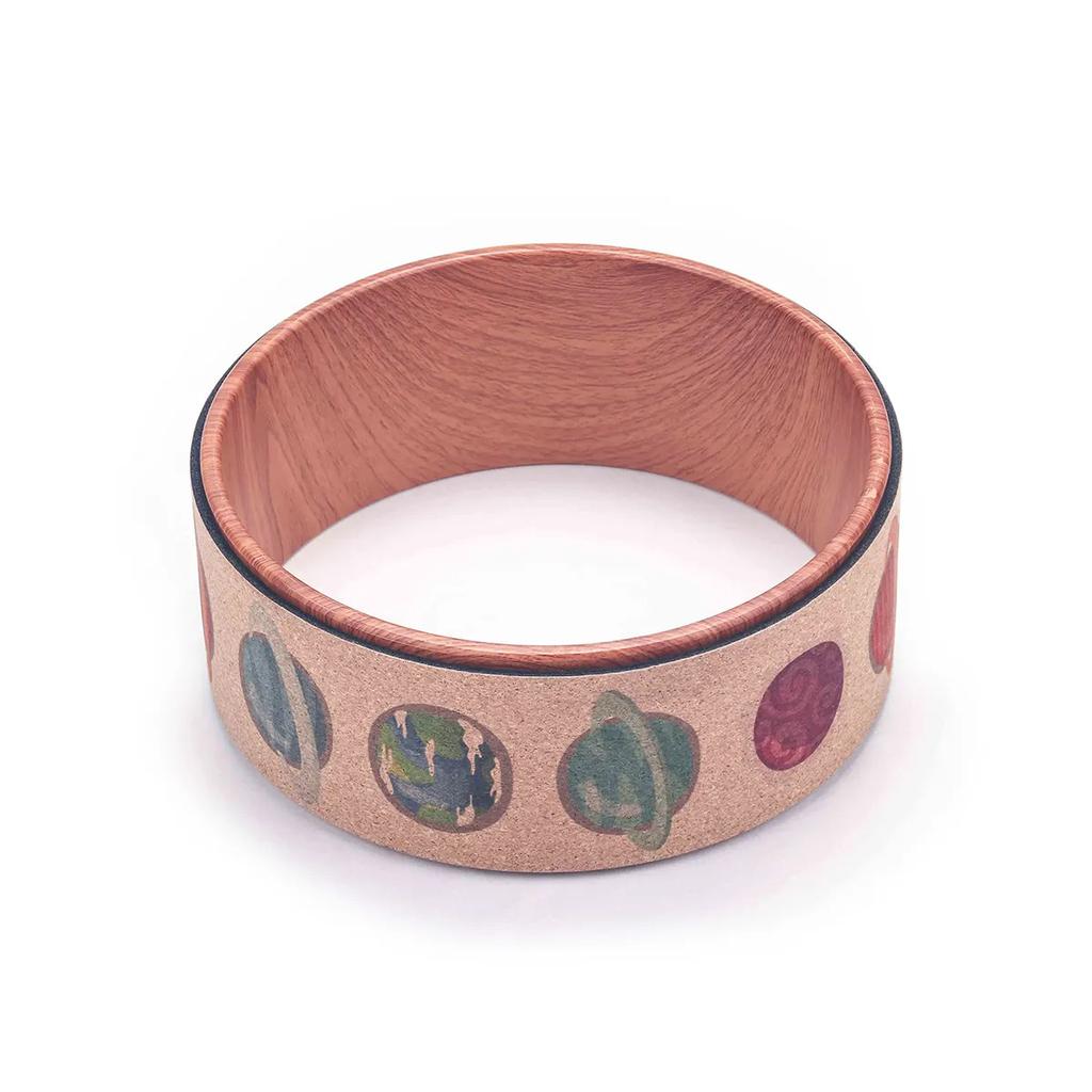 סט מזרן יוגה שעם גומי טבעי פותח כתפיים פותח גב גלגל יוגה ציוד כושר ידידותי לסביבה מזרן יוגה מונע החלקה לשימוש ביתי וסטודיו