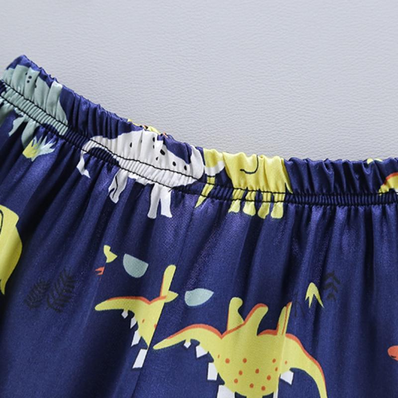 Kids Pajamas 2PCS Sleepwear Sets Boys Girls Animal Pattern Cotton Nightwear