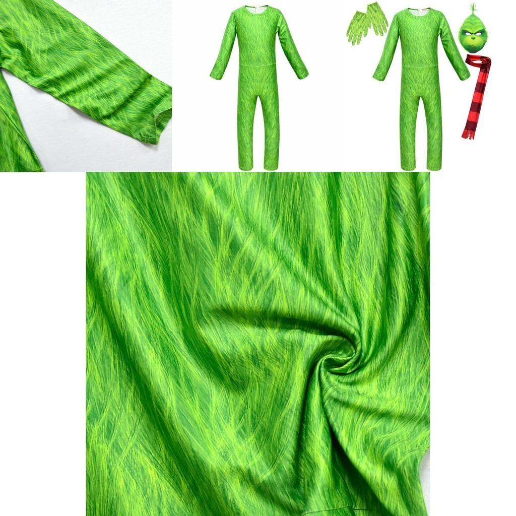Costum Cosplay Grinch Atractiv Pentru Copii Perfect Pentru Petreceri de Halloween!