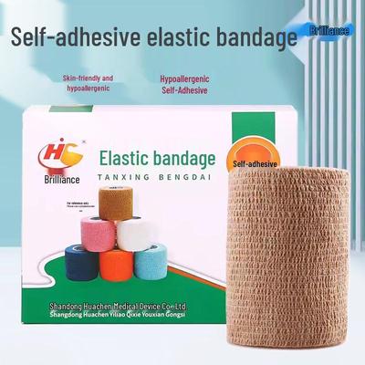 Huachen Medical Self-Adhesive Elastic Bandage for Sports, Wound Dressing, and Breathable Gauze Roll