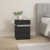 Vasagle LET630T56 Bedside Table with LED Lighting, Side Table, Bedside Cabinet, Sofa Table, Adjustable Colours, 3 Drawers, Bedroom, Modern