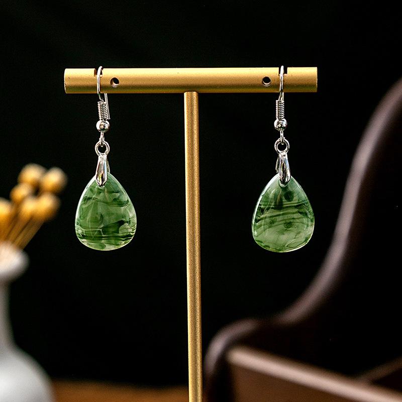 BLINGBAY Women's New Chinese Style Imitation Pearl Earrings Chinese Style Butterfly Drop-shaped Tassel Earrings Simple Hanfu Accessories Retro Jewelry