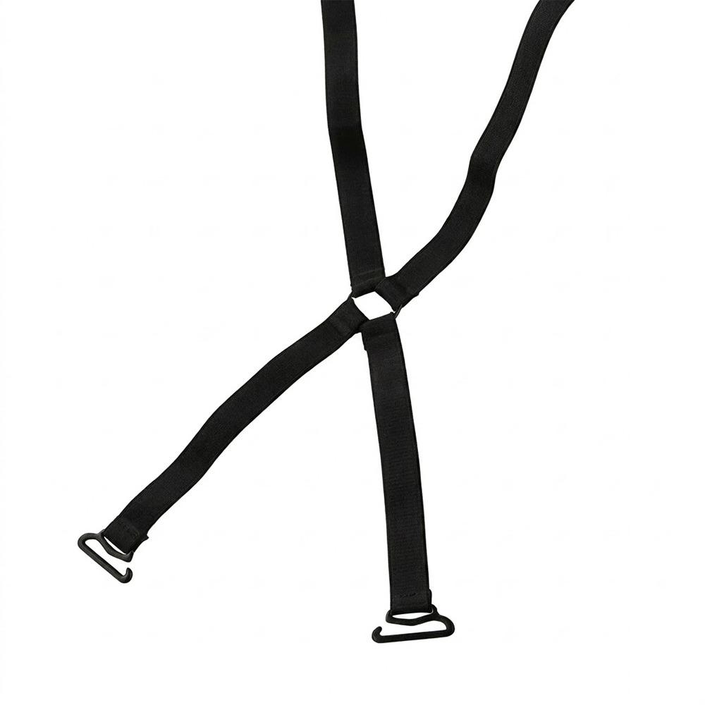 O Ring Back Bra Straps Elastic Adjustable Bra Strap Accessories Lingerie Accessories чёрный