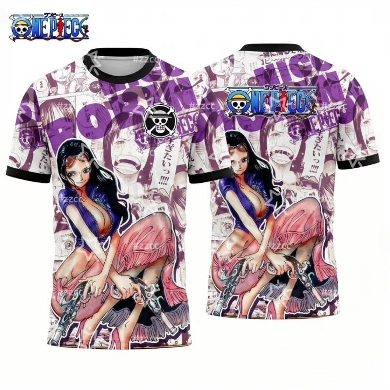 2026 One Piece Graphic T-shirt Japanese Anime Football Jerseys Sports  Men s T-Shirt Children s Clothing S
