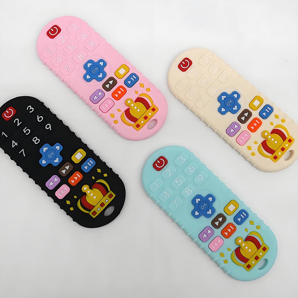 Non-Toxic Baby Remote Control Teether Silicone Baby Anti-Eating Gloves Pacifier Teether Toys Bite Stick Toys