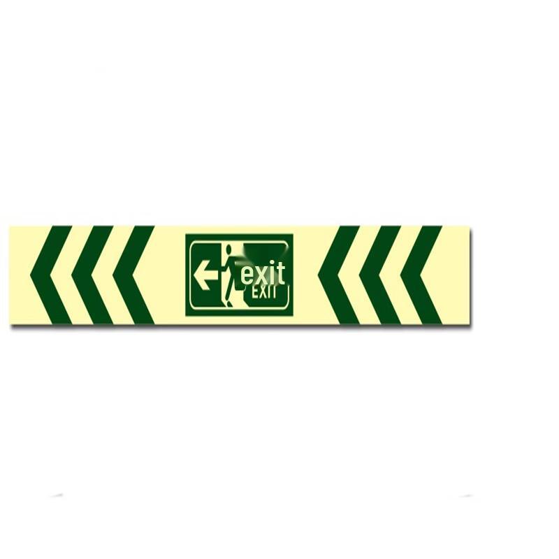 WEZHO Glow-in-the-Dark Safety Exit Corner Sign