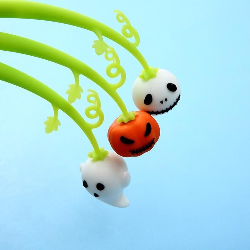 

W89C 6 Pack 0.5mm Gel Pen Pumpkin Gel-ink Writing Pen for Office School чёрный