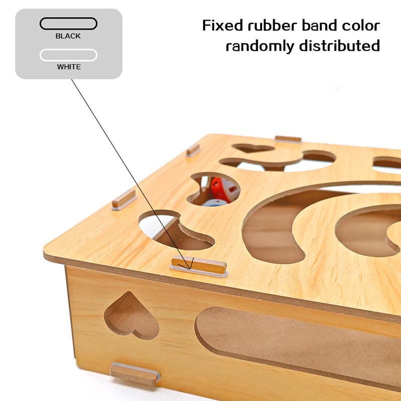 Cat Puzzle Toy Felt Puzzle Box Cat Exercise Toy With Ball Indoor Sports Entertainment Hunting Cat Toys For Indoor Cats