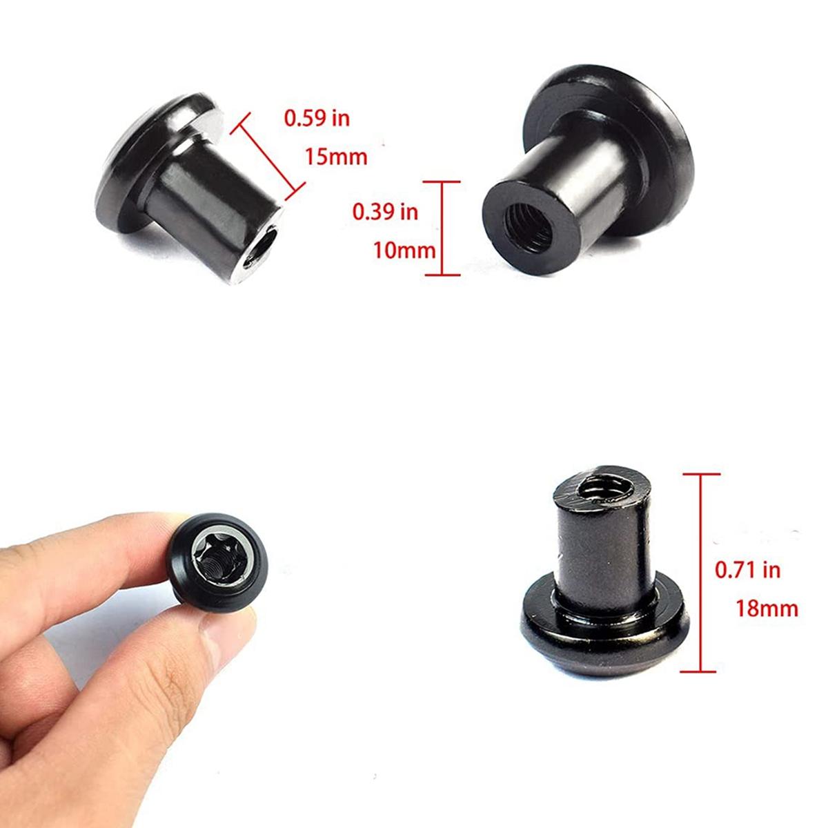 M63K-Door Hinge Nuts For 2007- Jeep Wrangler JK JL Sports Sahara Freedom Gladiator JT 6511744AA Door Hinge Bolt 8 PCS