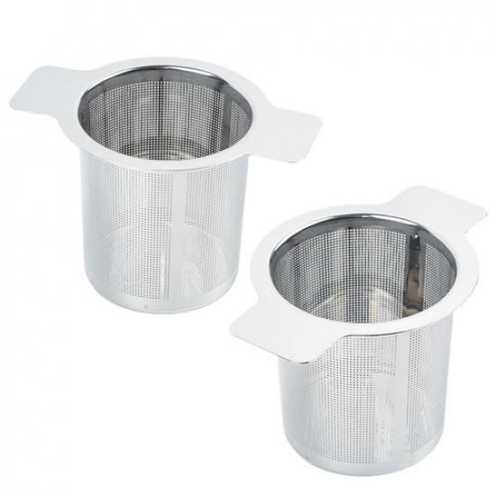 2 Pack Stainless Steel Tea Infuser Dual Ear Fine Mesh Reble Strainer for Tea