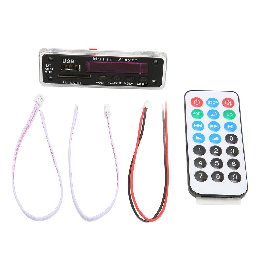 12V   5.0 Decoding Board Support   Card USB FM     Recording Call Back MP3 Decoding Board Module