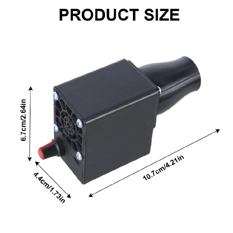Portable BBQ Fan Air Blower Adjustable Speed 5V USB C Powered Barbecue Fan Air Blower Outdoor Camping Picnic Cooking