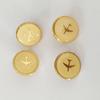 4 Pcs Alloy Buttons Uniform Buttons Dress Buttons Jackets Pants Buttons Sewing Buttons Craft Buttons for Uniforms