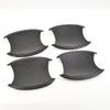 For Honda CR-V 2007-2011 Black Carbon Fiber Pattern Door Bowl Cover Bezel Trim CRV 2008 2009 2010