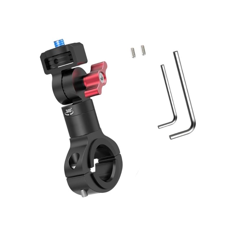 1/4inch Screw Bike Motorcycle Handlebar Clamp Mount Camera Bracket for 360 Camera Quick Release Clip Accessories