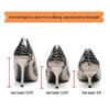 Korean Style Silver Patent Leather Pointed Toe High Heels - Elegant Thin Heel Flats for Women