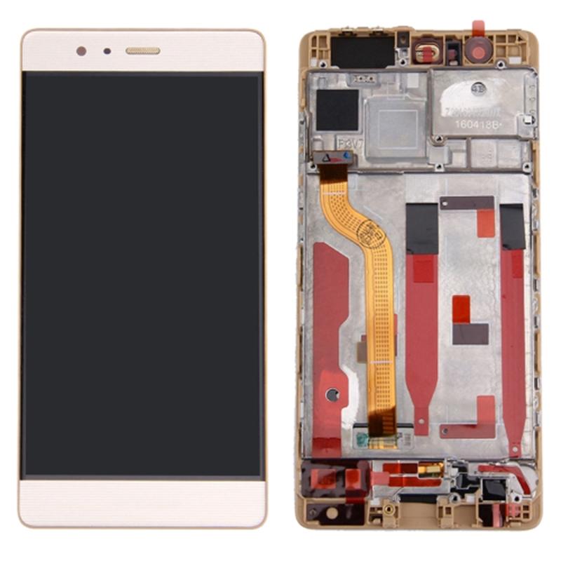 

For Huawei P9 Grade C LCD Screen and Digitizer Assembly+Frame (without Logo) Gold