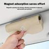 Suede Leather Sun Visor Glasses Case Stable Sunglasses Case Portable Car Glasses Bag  Car  Interior