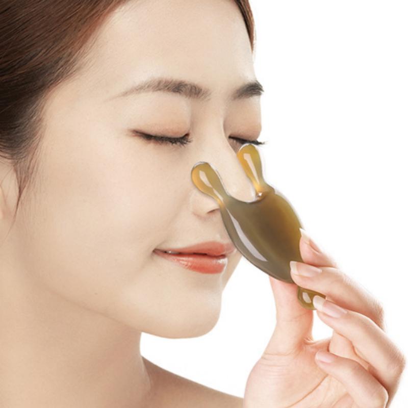 Guasha Resin Massage Comb Face Eye Lifting Scraping Spa Massage Plate Reduce Puffiness Meridian Dredging Stick Nose Massage Tool