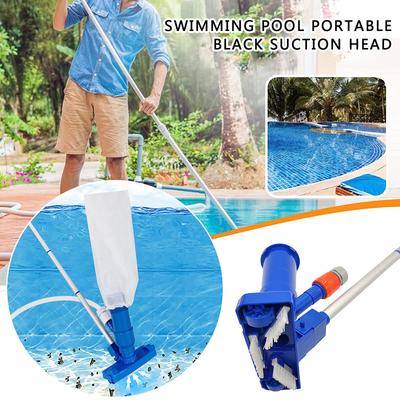 Swimming Pool Vacuum Leaf Cleaning Tool Cleaner Disinfect Tool Suction Head Pond Fountain Pool Vacuum Cleaner Brush with Handle