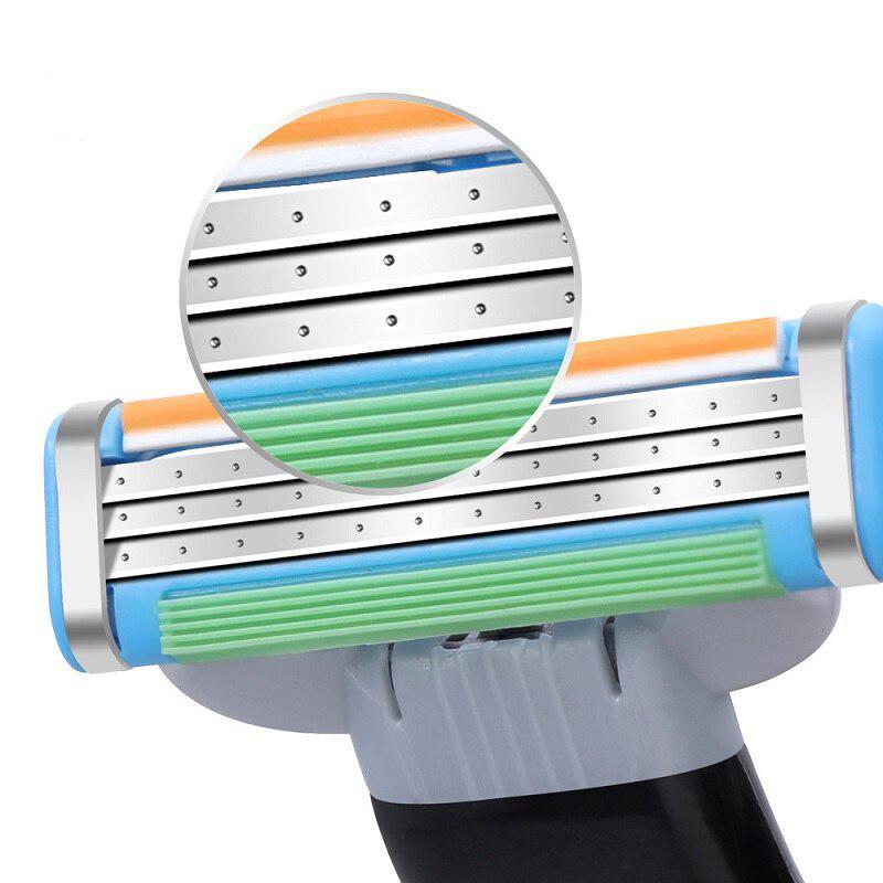 New 4Pcs High Quality Men Razor Blade Facial Care Shaving Men Shaving Blades
