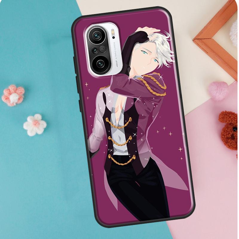 Yuri On Ice Anime-Hülle für POCO F3 F1 F2 M3 M4 X4 Pro GT X3 Pro Abdeckung für Xiaomi Mi 11 Lite 12 X Mi 11T Pro