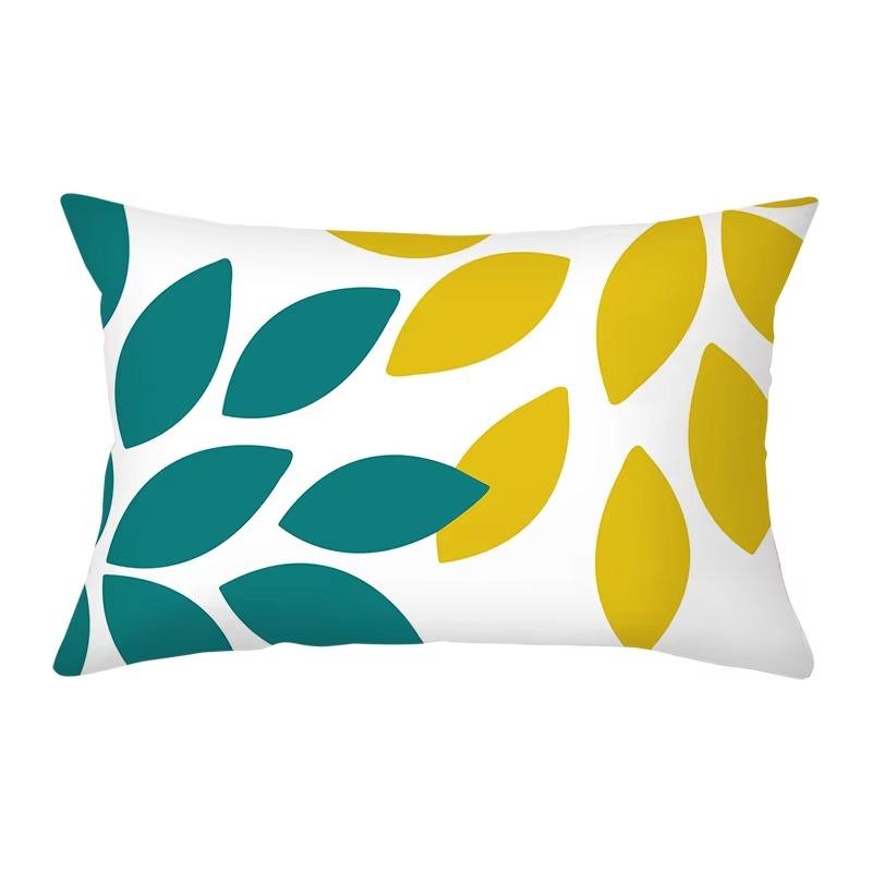 30*50 Geometric Nordic Colorful Stripe Pattern Printing Decorative Living Room Home Furnishing Polyester Rectangular Pillowcase