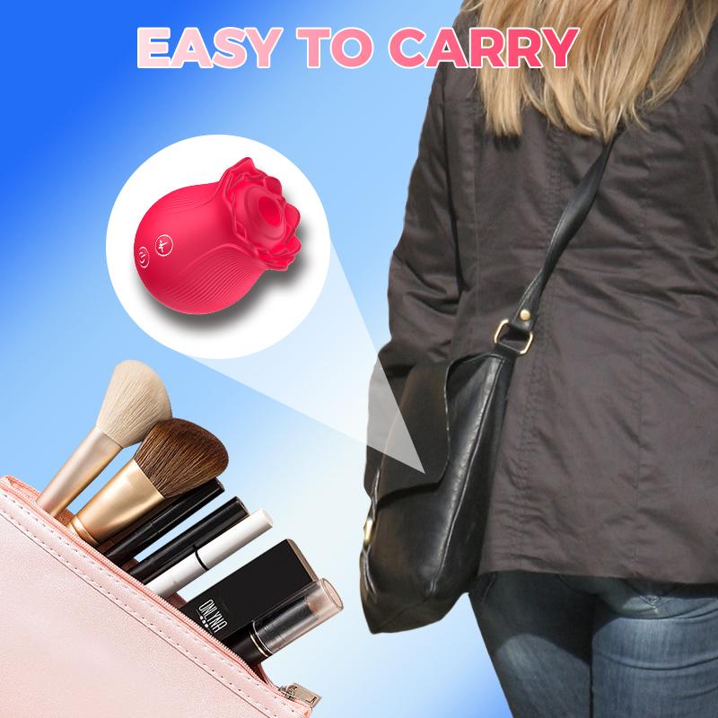 Powerful Sucking-Rose Vibrator Toy for Women Vacuum Stimulator Oral Nipple Clit Sucker Female Sex Toys Goods for Female Adults