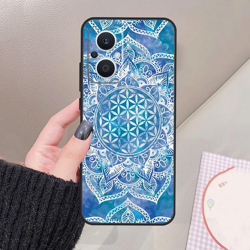 Flower Life In Lotus Pastel Golds Funda For OPPO Reno 10 11 12 13 14 Pro 8 7 Lite 11F 12F 13F 14F OPPO Find X8 X5 X6 X9 Pro Case