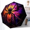 1pc Spider Web Automatic Folding Umbrella   Compact 8 Rib Design, Durable Iron Frame for Travel, Outdoor,  A0920085