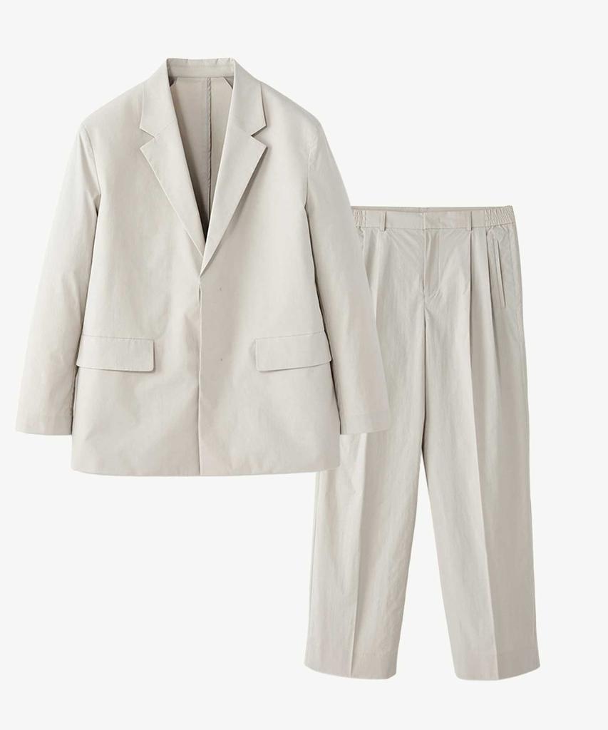 Stco [Summer Setup] Cotton Nylon Comfort Setup Set_Light Beige (Oversized)_Sejvb71Set