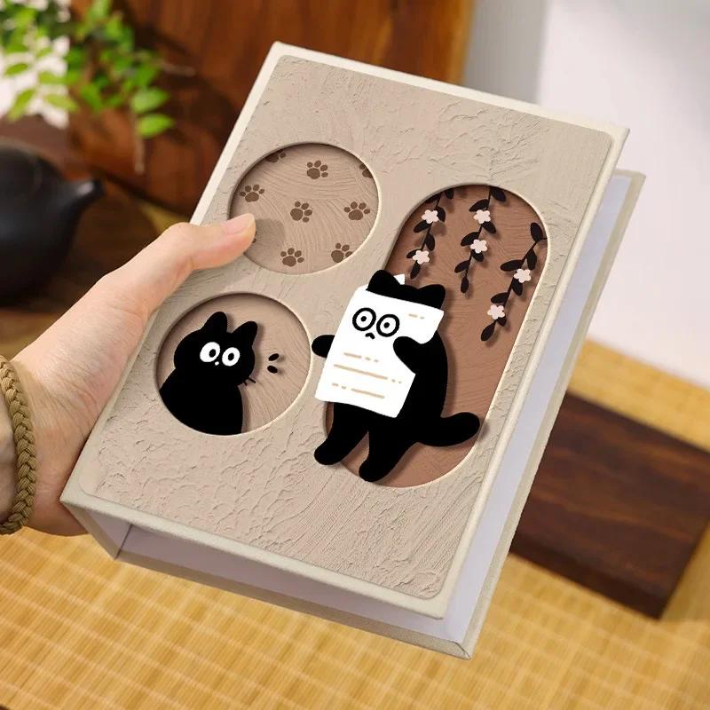 6inch Card Book 100 Pages Children's Album Cute Cat Memorial Album Photo Storage Baby Growth Record Creative Gift for Children