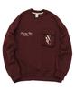 PAPERBOY Nyc Pocket Sweatshirt - Burgundy