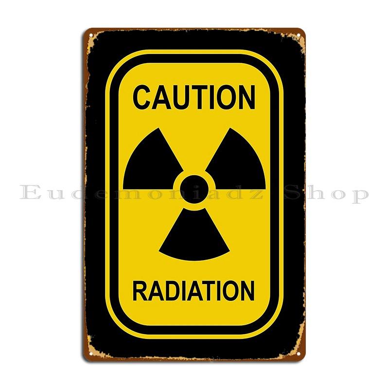 

Радіоактивний Символ Попереджувальний Знак Радіоактивність Радіація Металева Табличка Постер Декор Стіни Печери Друкований Кіно Металевий Знак Постер 15.7x11.8In(40x30cm)