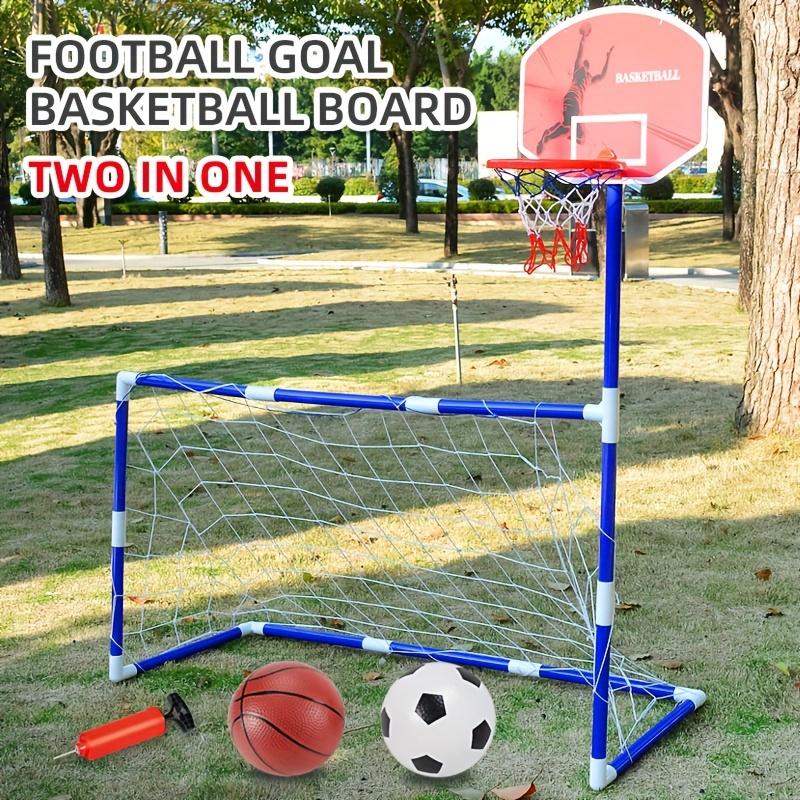 2-in-1 Soccer Goal & Basketball Hoop: Fun Parent-Child Interactive Sports Toys for Kids! Sensory Integration Training, Gift