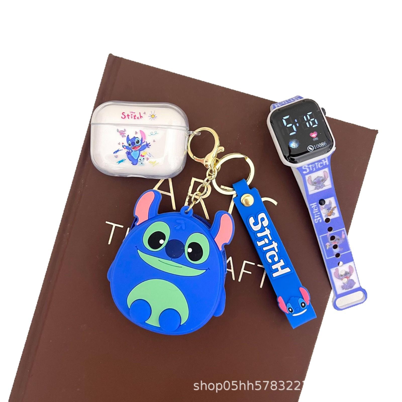

Cartoon Capybara In-ear Bluetooth Earphones & Watch Set Watch + Earphones Pink Capybara