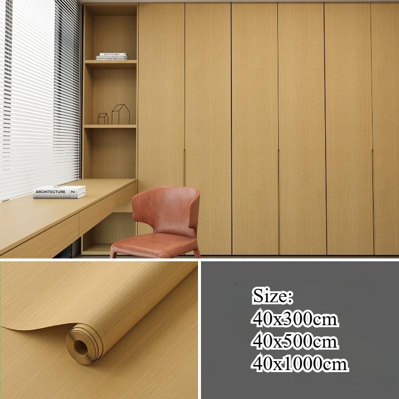 Wood Grain Background Wallpaper Bedroom Living Room Furniture PVC Waterproof Wall Sticker Self-adhesive Home Decor Wallpaper
