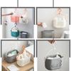 With Rope Hook Hangable Storage Hooks Rack Storage Baskets Tub Corner Organizer Hanging Basket