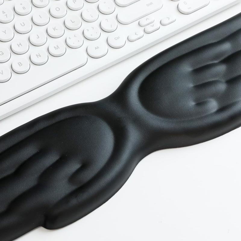 Engelsflügel-förmige Tastatur-Maus-Handgelenkauflage Flügel Memory-Schaum Anti-Rutsch-Silikon Ergonomische Handgelenkstütze Tischmatte Mauspads