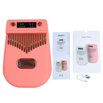 17 Keys Electronic Smart Kalimba Thumb Piano Portable Musical Instrument with Sheet Music for Kid
