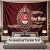 Custom Name Text Tapestry Aberdeen FC Personalized Polyester Wall Tapestry For Bedroom And Room
