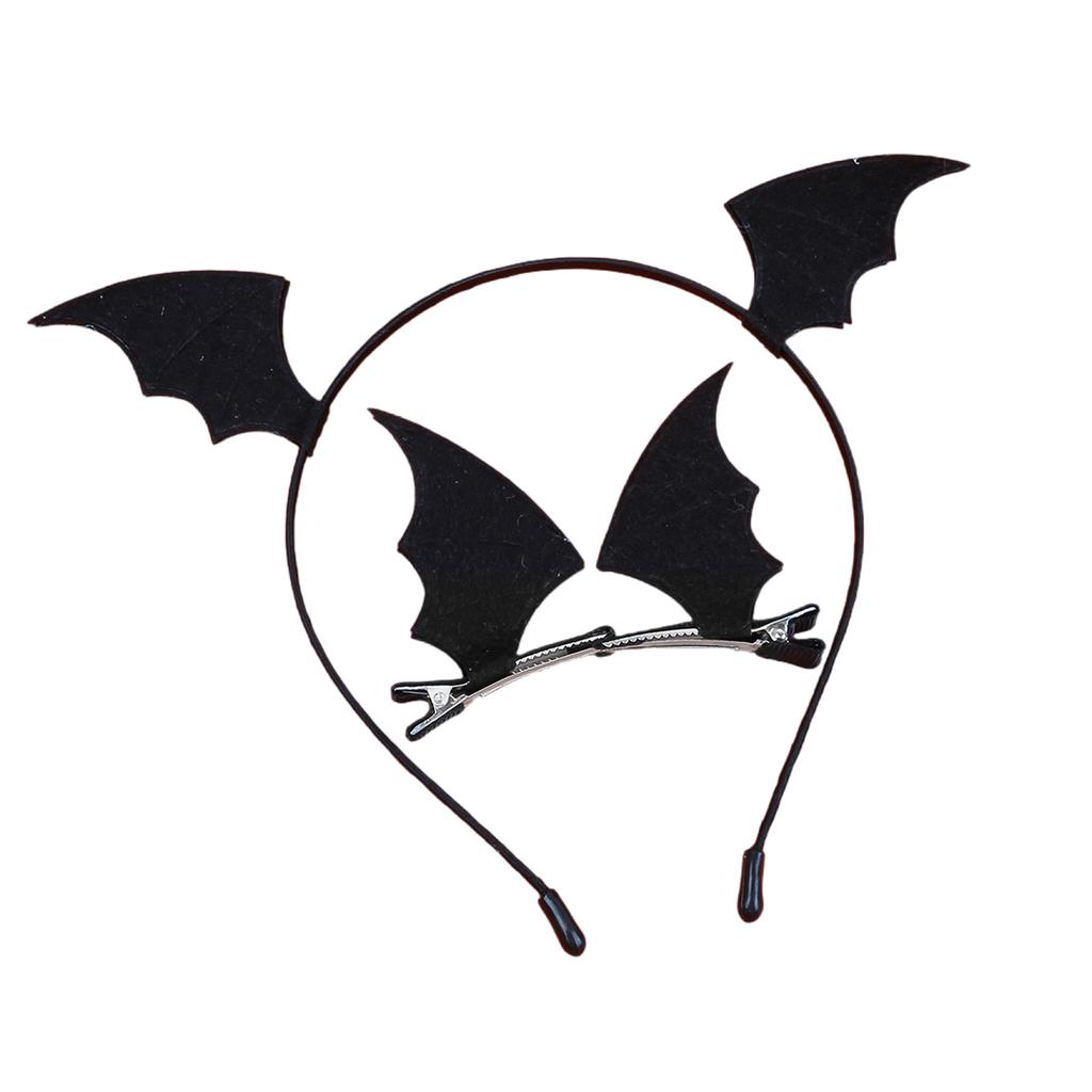 Eye Catching Devil Antlers Hair Accessory 3pcs Headband and Hair Clip Comfortable Hairpin Easy To Wear for Halloween