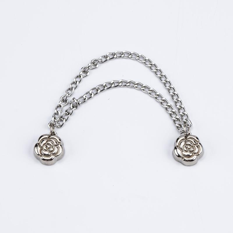 Wielofunkcyjny Magnetyczny Klips do Ubrań z Łańcuszkiem Metalowe Guziki Klips Ubrania Szalik Nogawki Spodni Mankiet Mocujący Magnes Pin